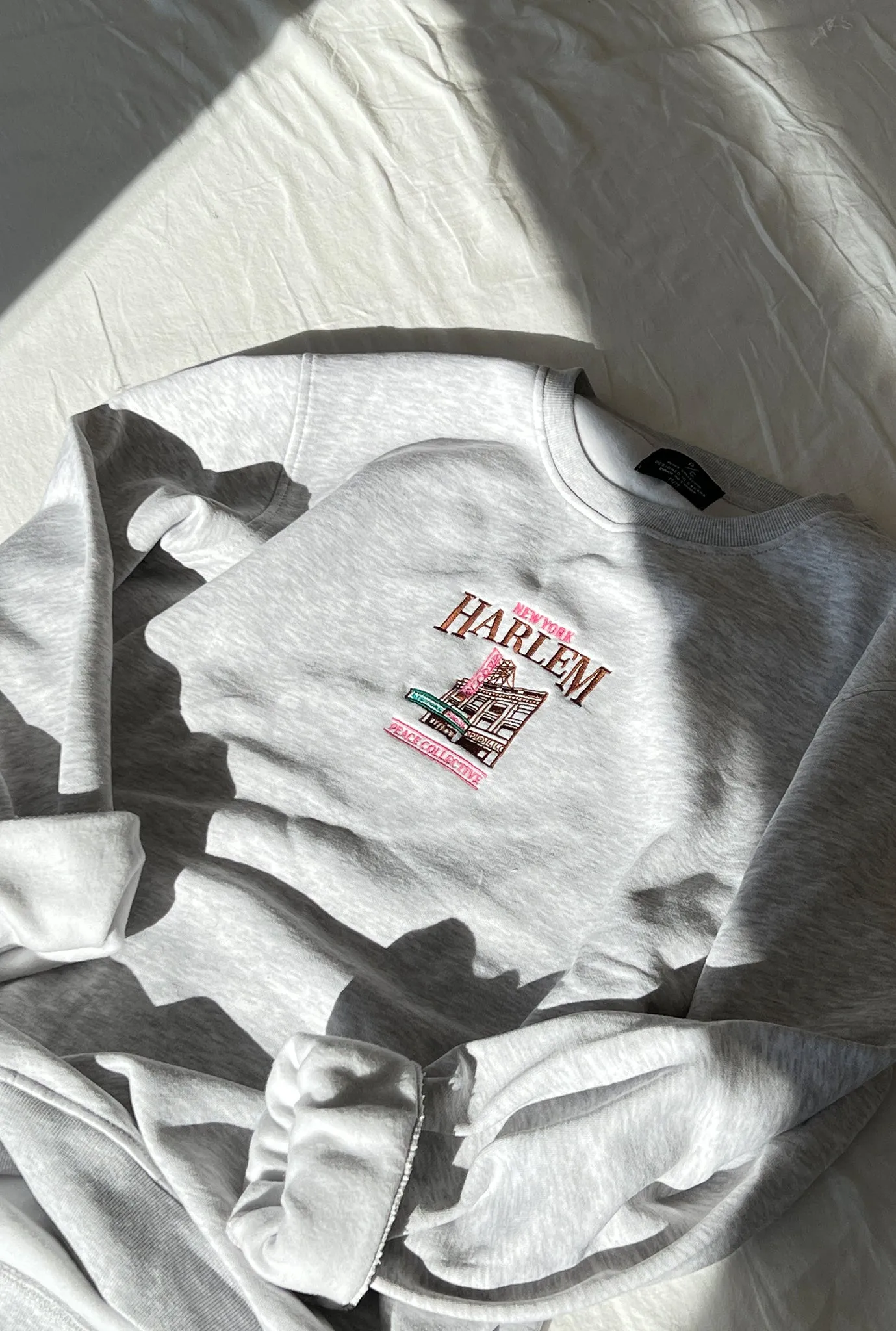 Harlem Vintage Crewneck - Ash sold by Peace-Collective product image thumbnail 3
