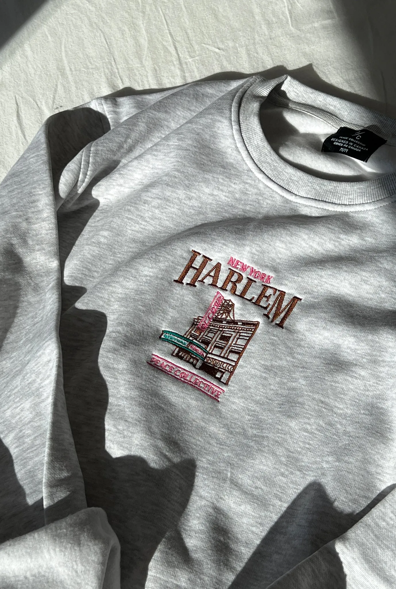 Harlem Vintage Crewneck - Ash sold by Peace-Collective product image thumbnail 4