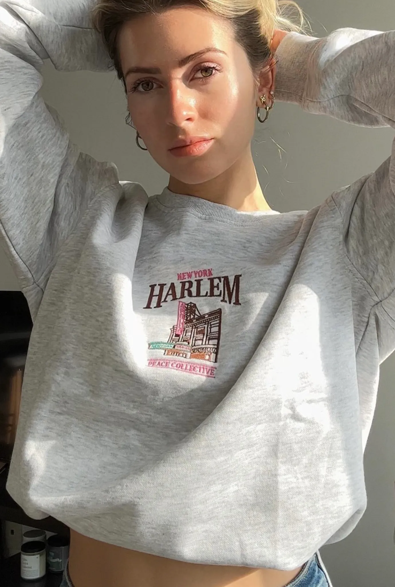 Harlem Vintage Crewneck - Ash sold by Peace-Collective product image thumbnail 2