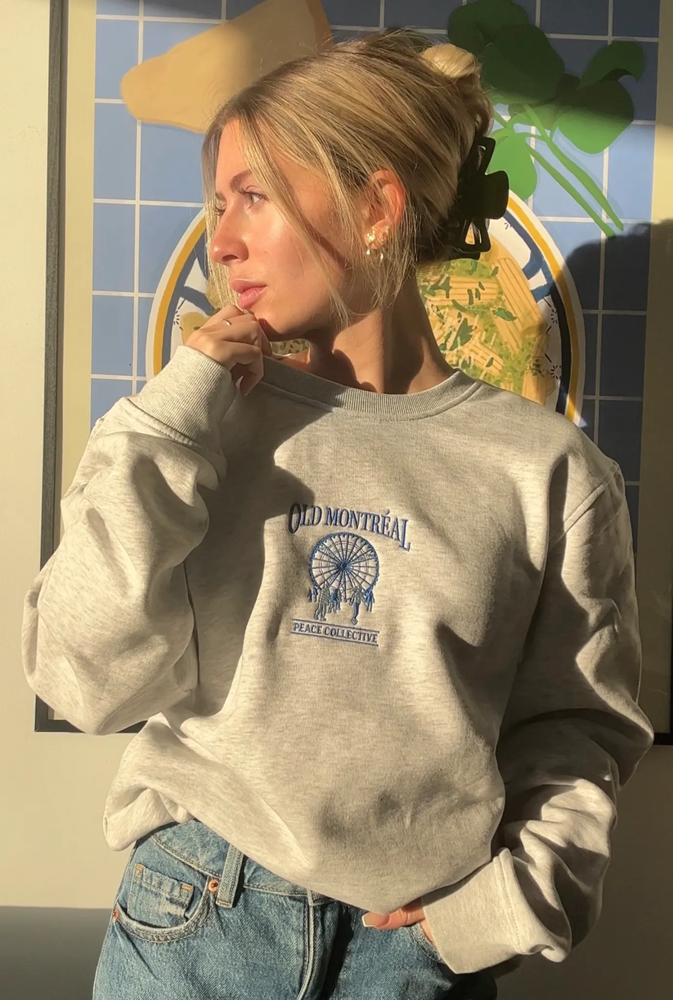 Old Montréal Vintage Crewneck - Ash sold by Peace-Collective product image thumbnail 2