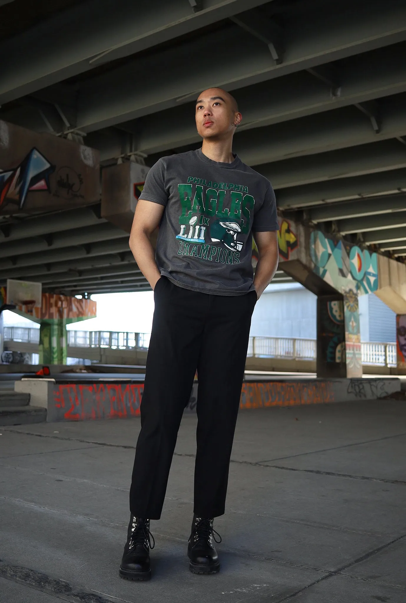 Philadelphia Eagles Vintage Championship T-Shirt - Black sold by Peace-Collective product image thumbnail 4