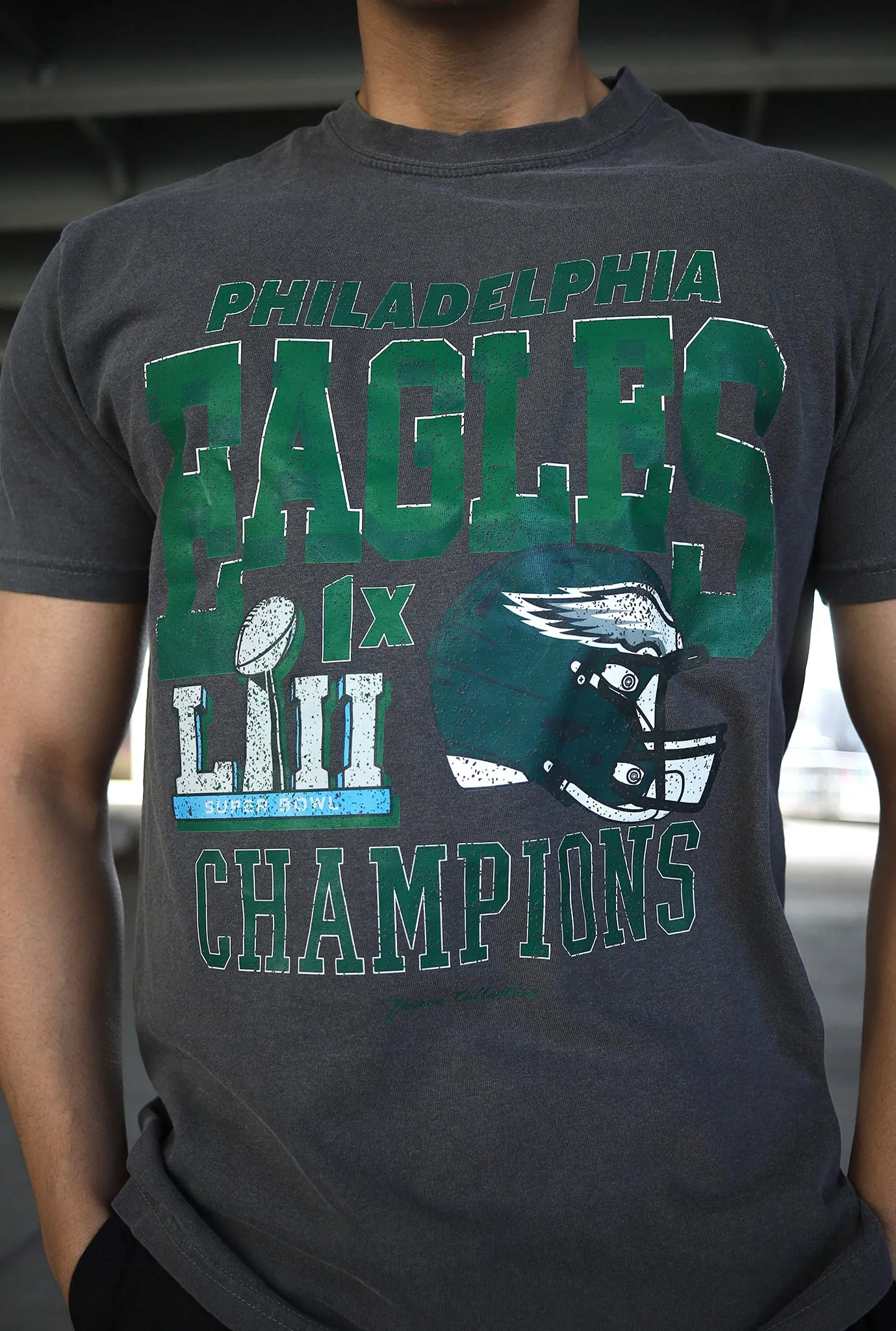 Philadelphia Eagles Vintage Championship T-Shirt - Black sold by Peace-Collective product image thumbnail 2