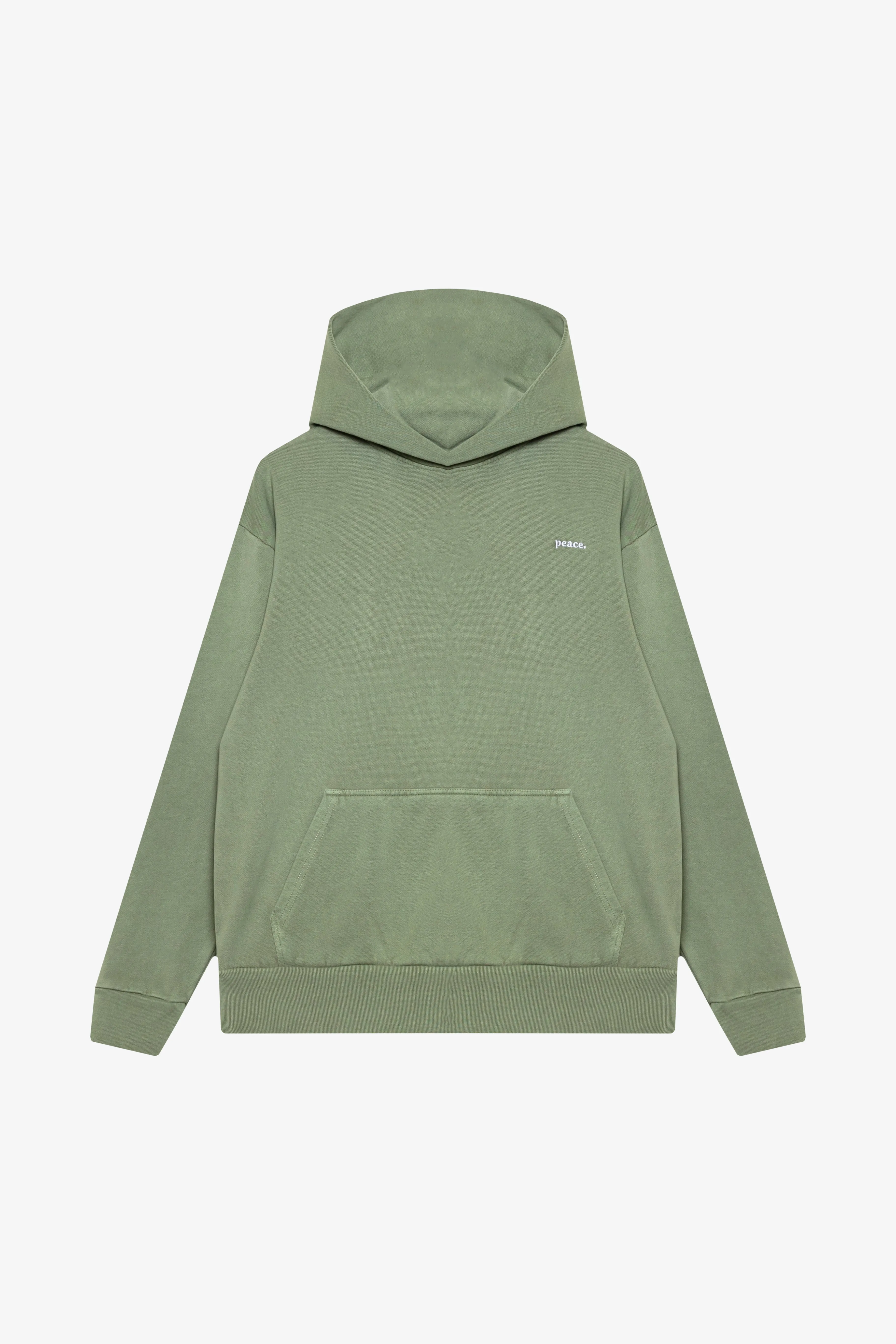 Peace Heavyweight Hoodie - Oil Green sold by Peace-Collective