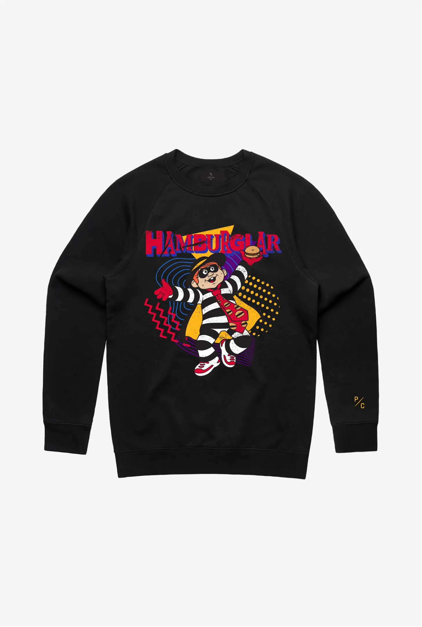 Vintage Hamburglar Crewneck - Black sold by Peace-Collective