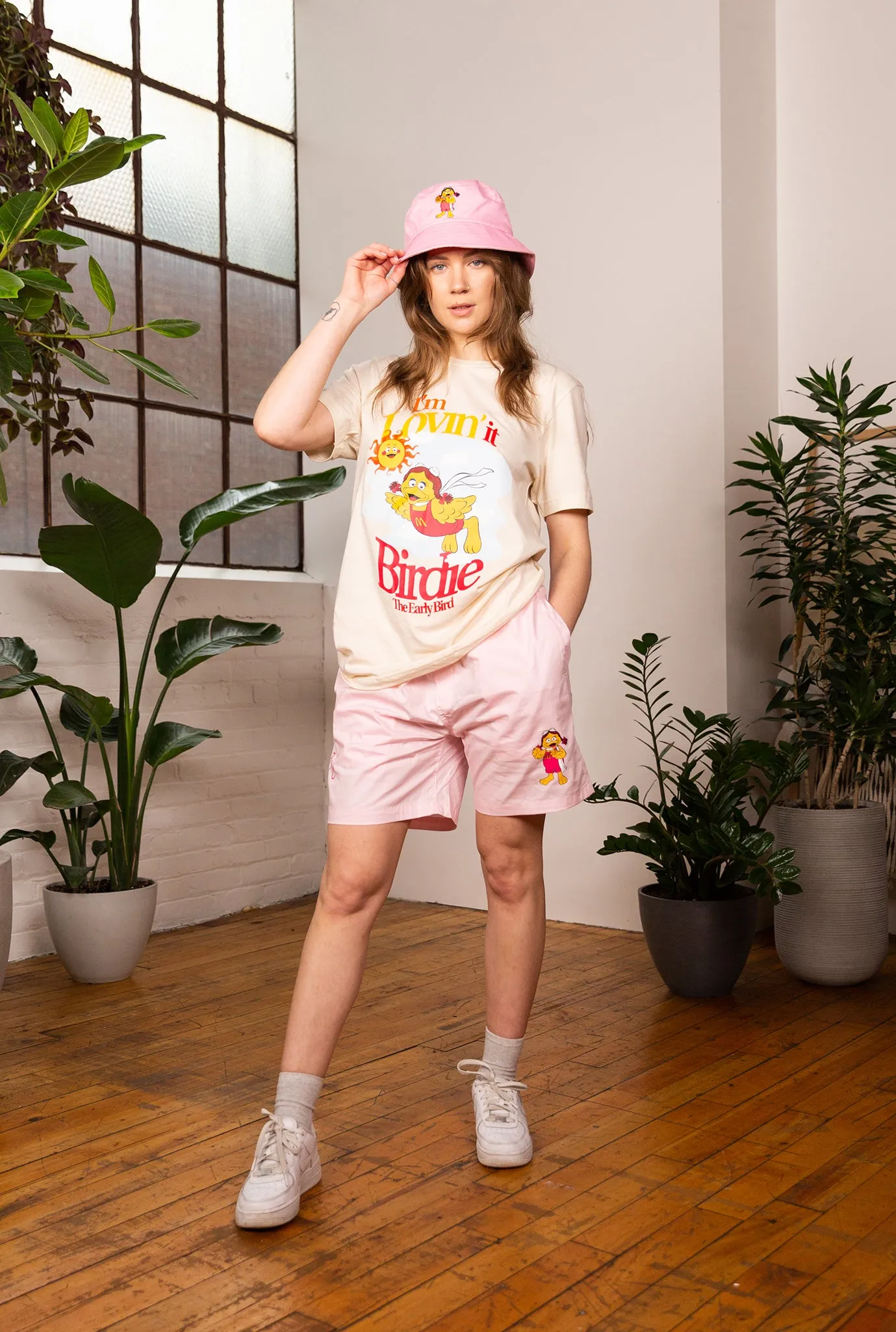 Birdie Board Shorts - Pink sold by Peace-Collective product image thumbnail 3