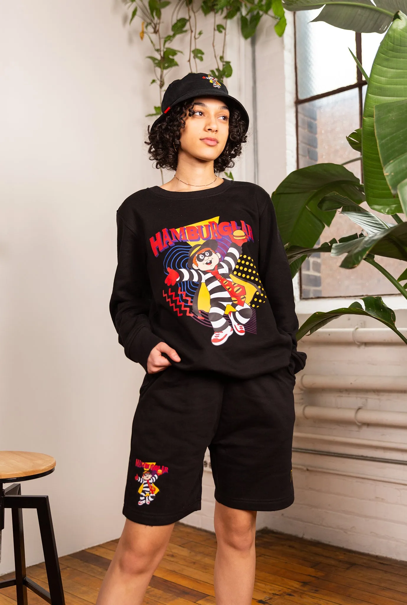 Vintage Hamburglar Shorts - Black sold by Peace-Collective product image thumbnail 3