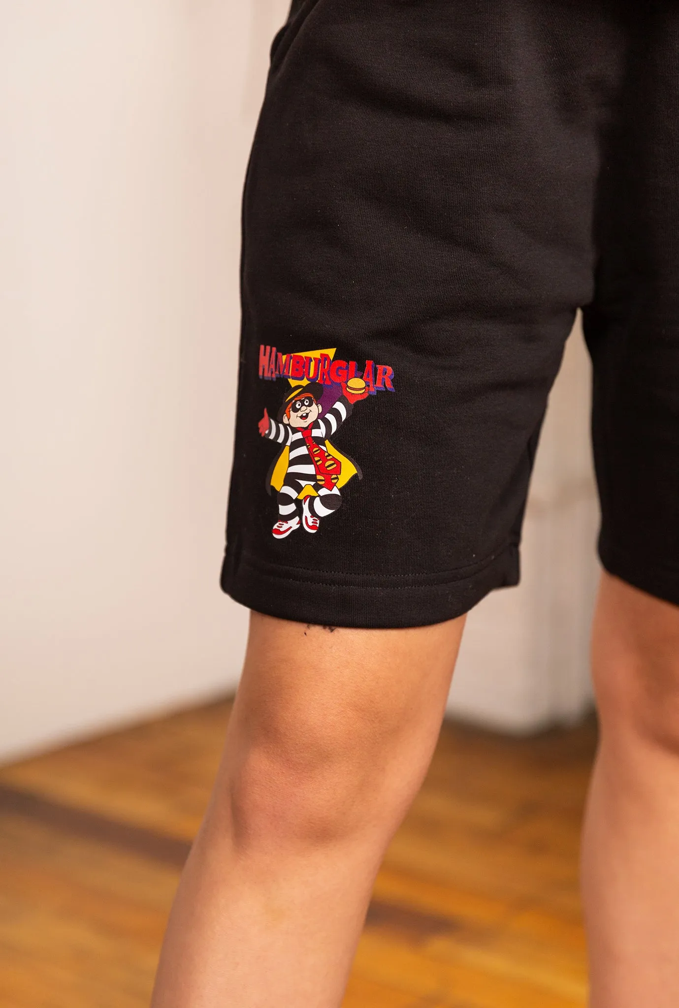 Vintage Hamburglar Shorts - Black sold by Peace-Collective product image thumbnail 2