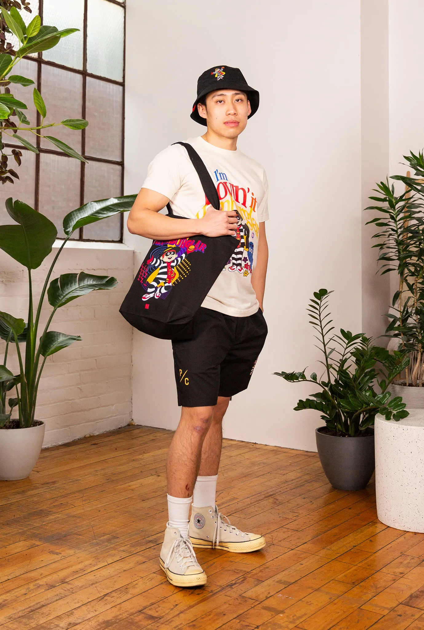 Hamburglar Board Shorts - Black sold by Peace-Collective product image thumbnail 2