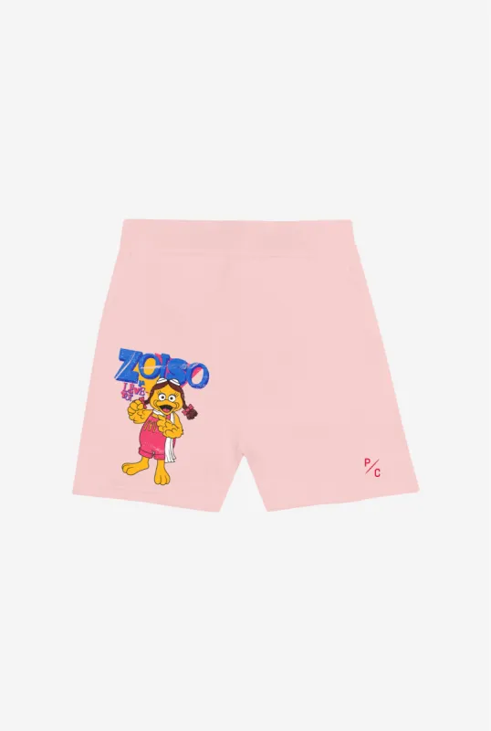 Vintage Zoiso Fleece Shorts - Pink sold by Peace-Collective