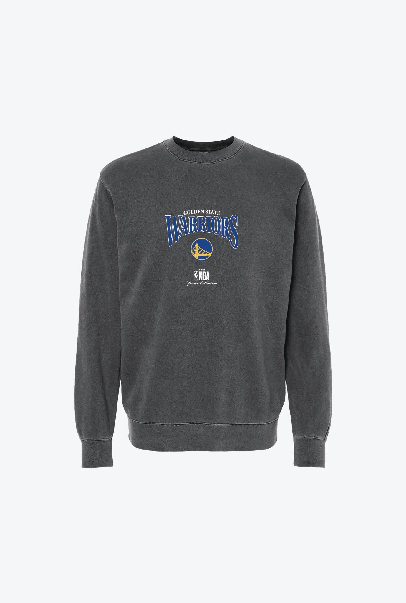 Golden State Warriors Vintage Embroidered Crewneck - Black sold by Peace-Collective