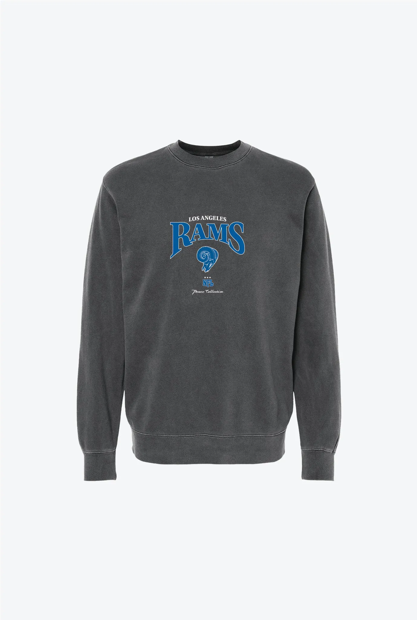 Los Angeles Rams Vintage Embroidered Crewneck - Black sold by Peace-Collective