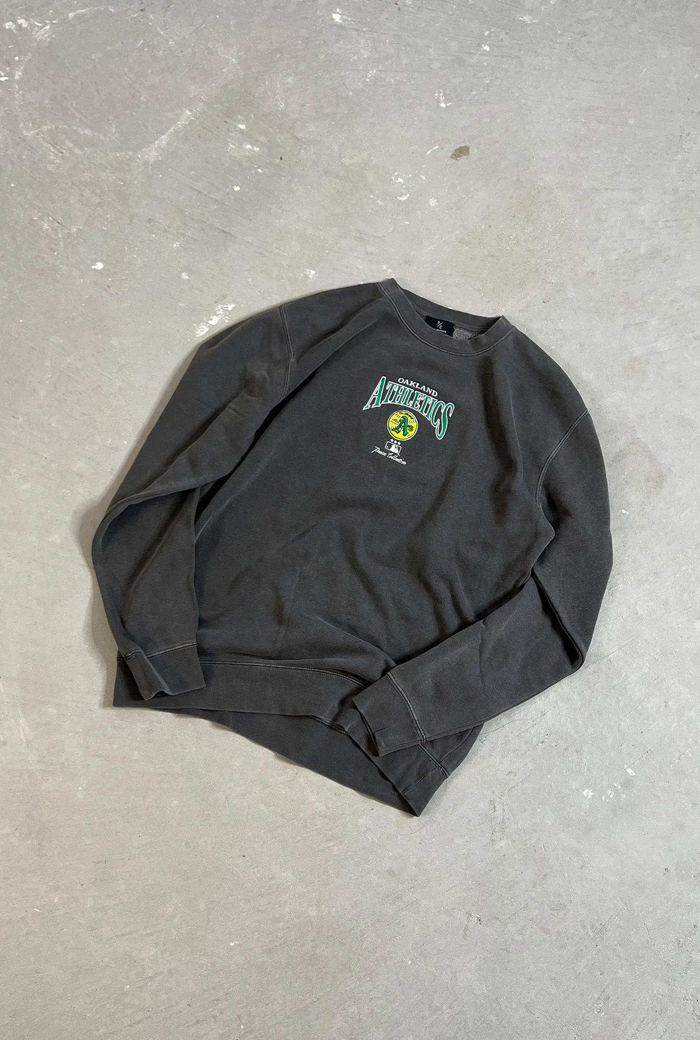 Oakland Athletics Vintage Embroidered Crewneck - Black sold by Peace-Collective product image thumbnail 2