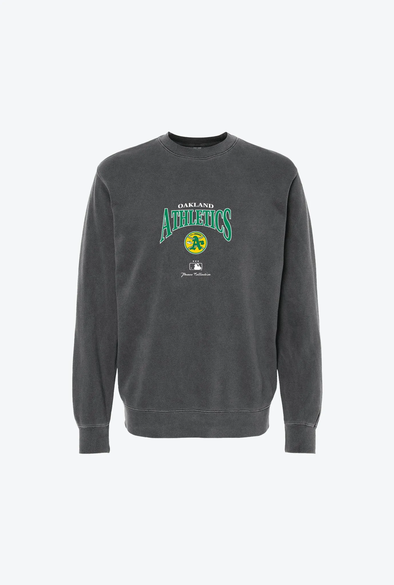Oakland Athletics Vintage Embroidered Crewneck - Black sold by Peace-Collective
