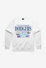 Los Angeles Dodgers Throwback Crewneck - White sold by Peace-Collective