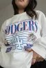 Los Angeles Dodgers Throwback Crewneck - White sold by Peace-Collective