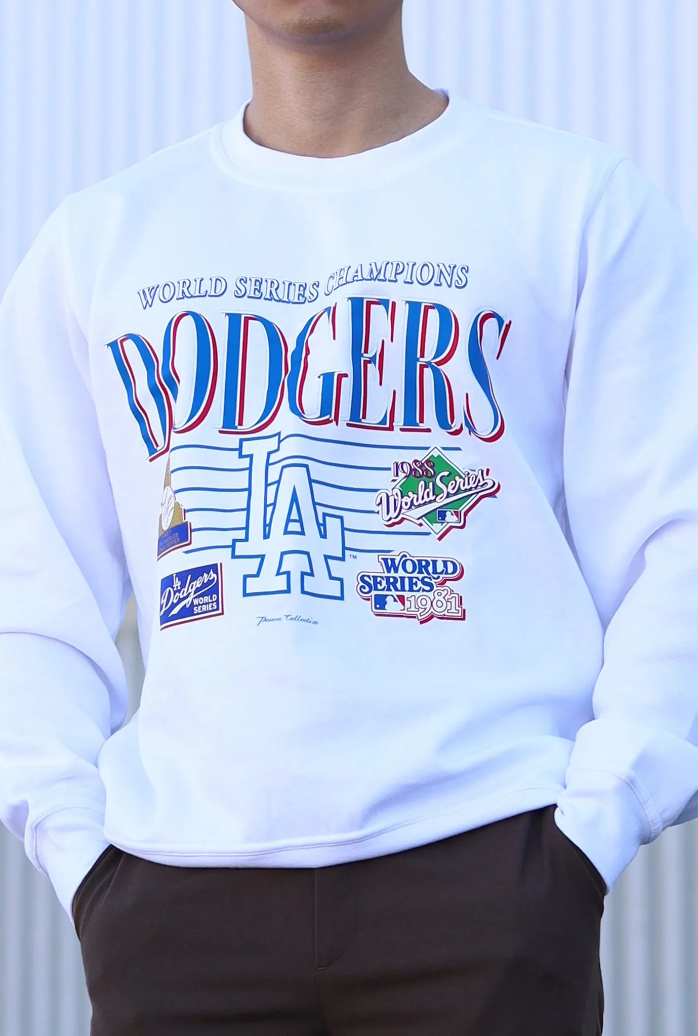 Los Angeles Dodgers Throwback Crewneck - White sold by Peace-Collective product image thumbnail 2