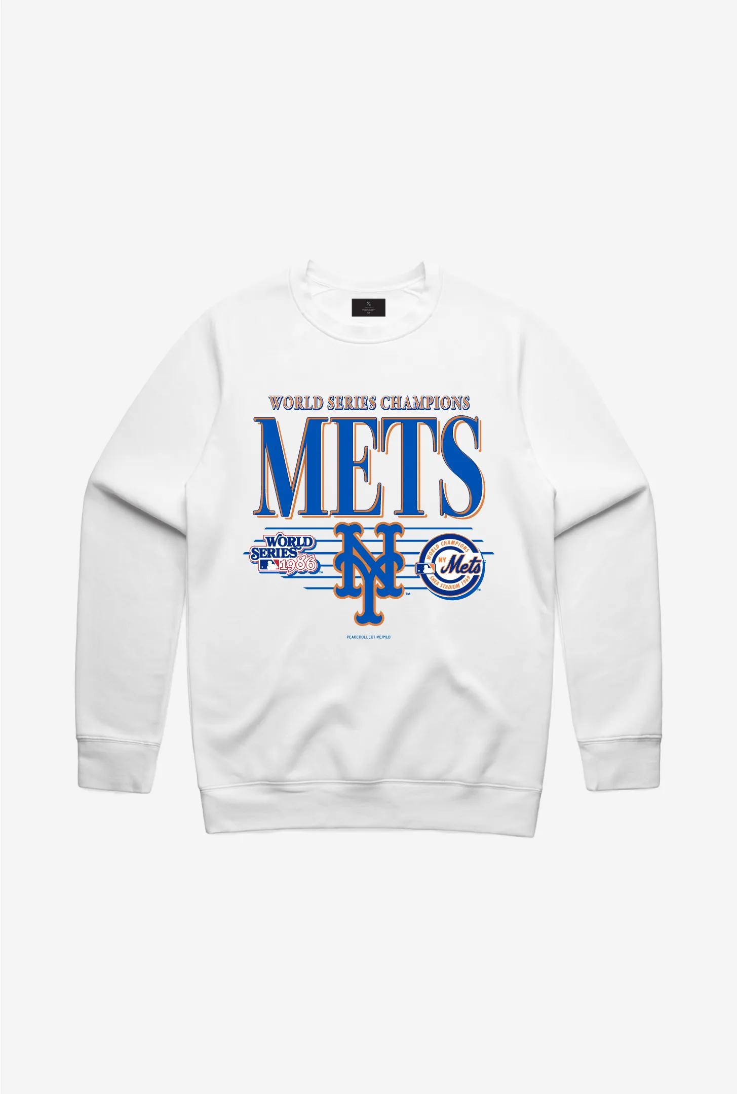 New York Mets Throwback Crewneck - White sold by Peace-Collective