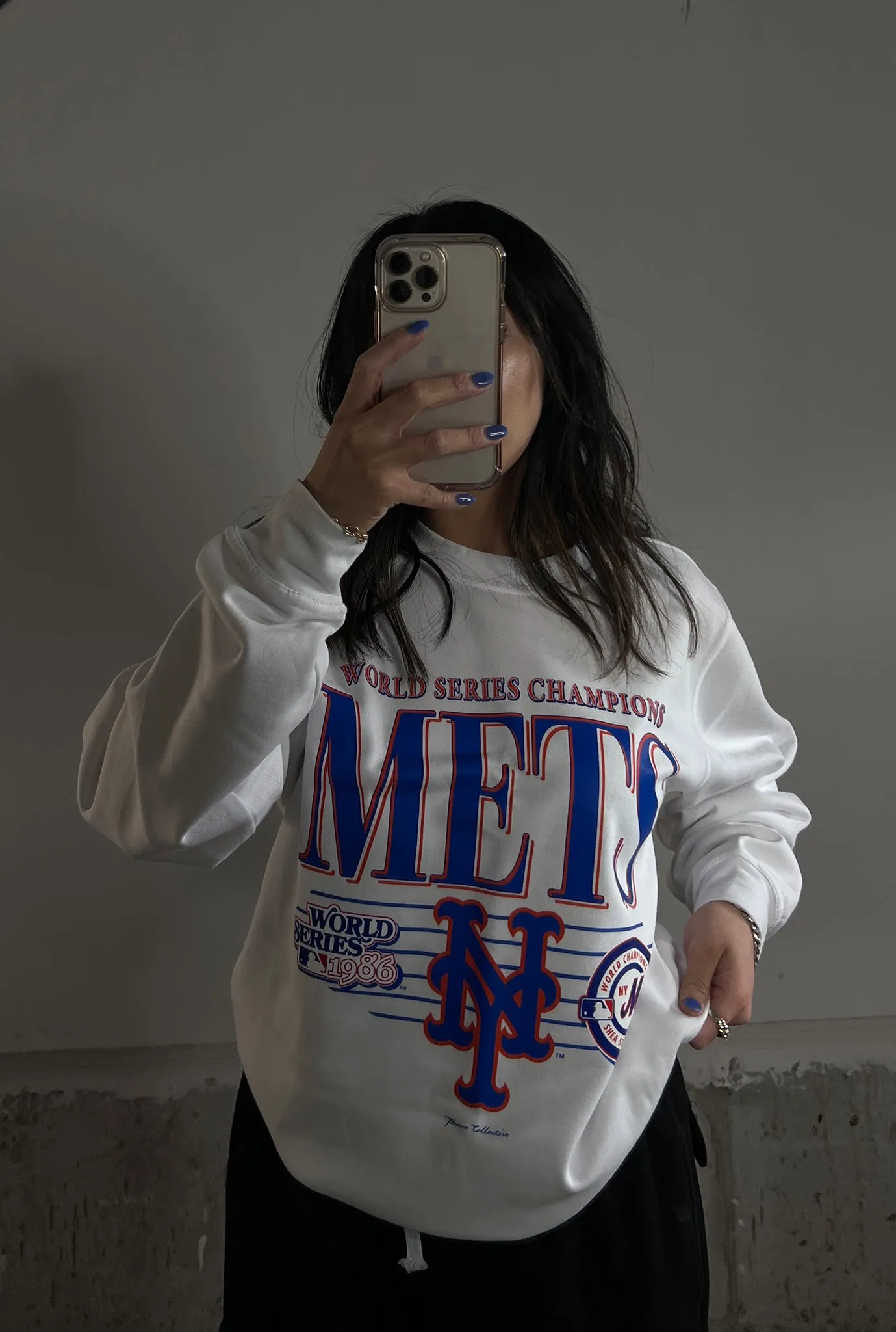 New York Mets Throwback Crewneck - White sold by Peace-Collective product image thumbnail 3