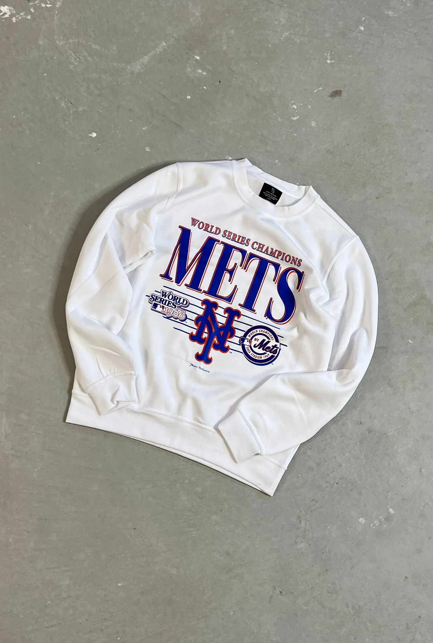 New York Mets Throwback Crewneck - White sold by Peace-Collective product image thumbnail 4