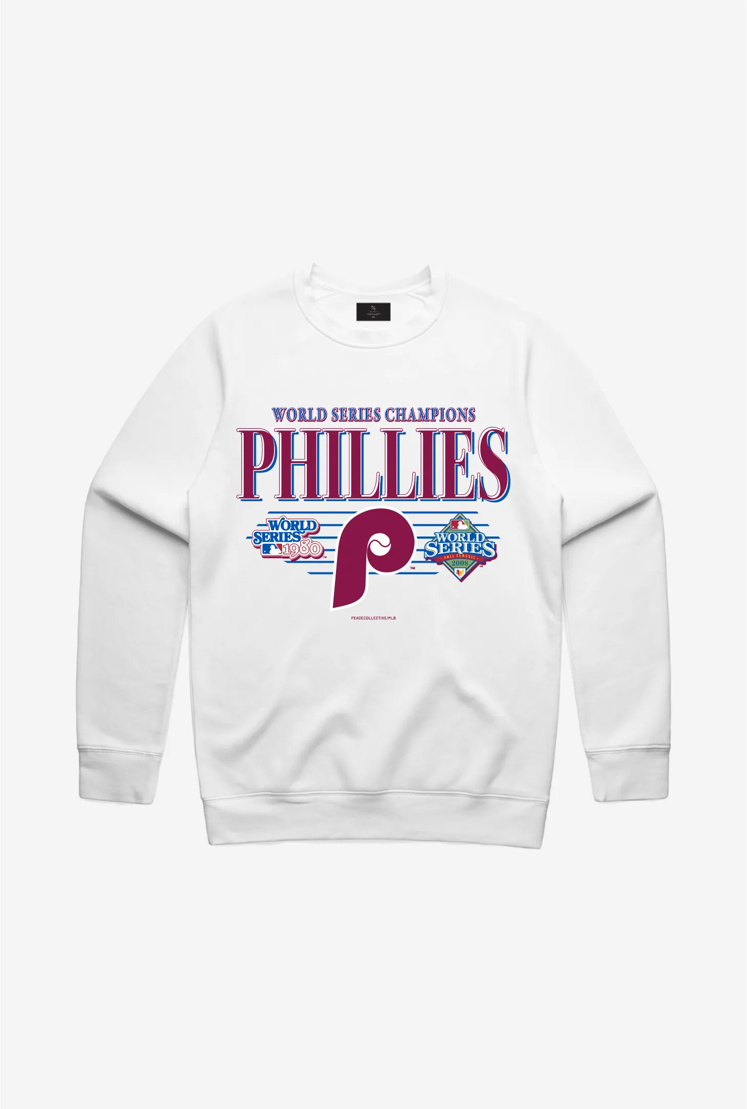Philadelphia Phillies Throwback Crewneck - White sold by Peace-Collective