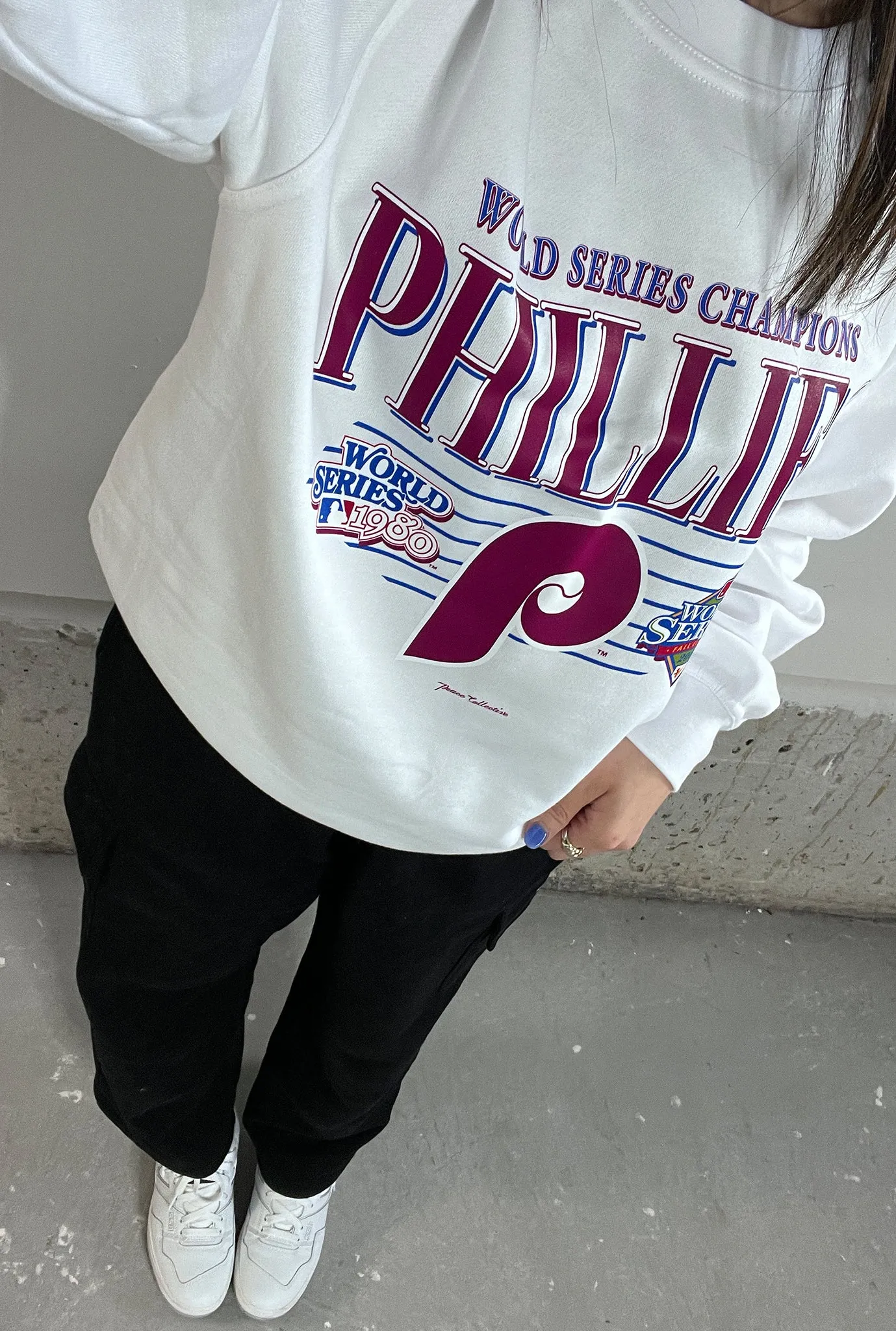 Philadelphia Phillies Throwback Crewneck - White sold by Peace-Collective product image thumbnail 2