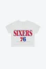 Philadelphia 76ers Signature Cropped T-Shirt - Ash sold by Peace-Collective