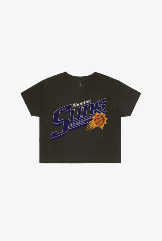 Phoenix Suns Garment Dyed Cropped T-Shirt - Black sold by Peace-Collective