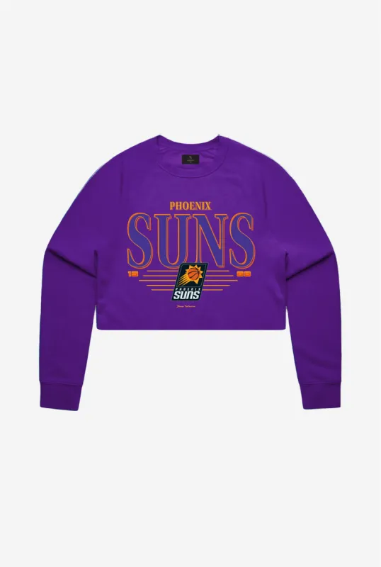 Phoenix Suns Signature Cropped Crewneck - Purple sold by Peace-Collective