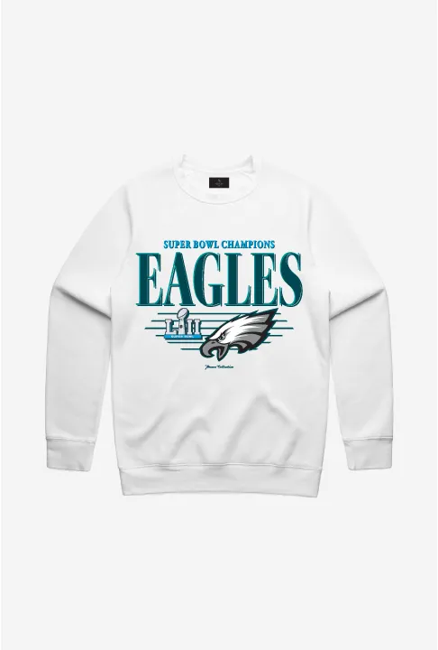 Philadelphia Eagles Crewneck - White sold by Peace-Collective