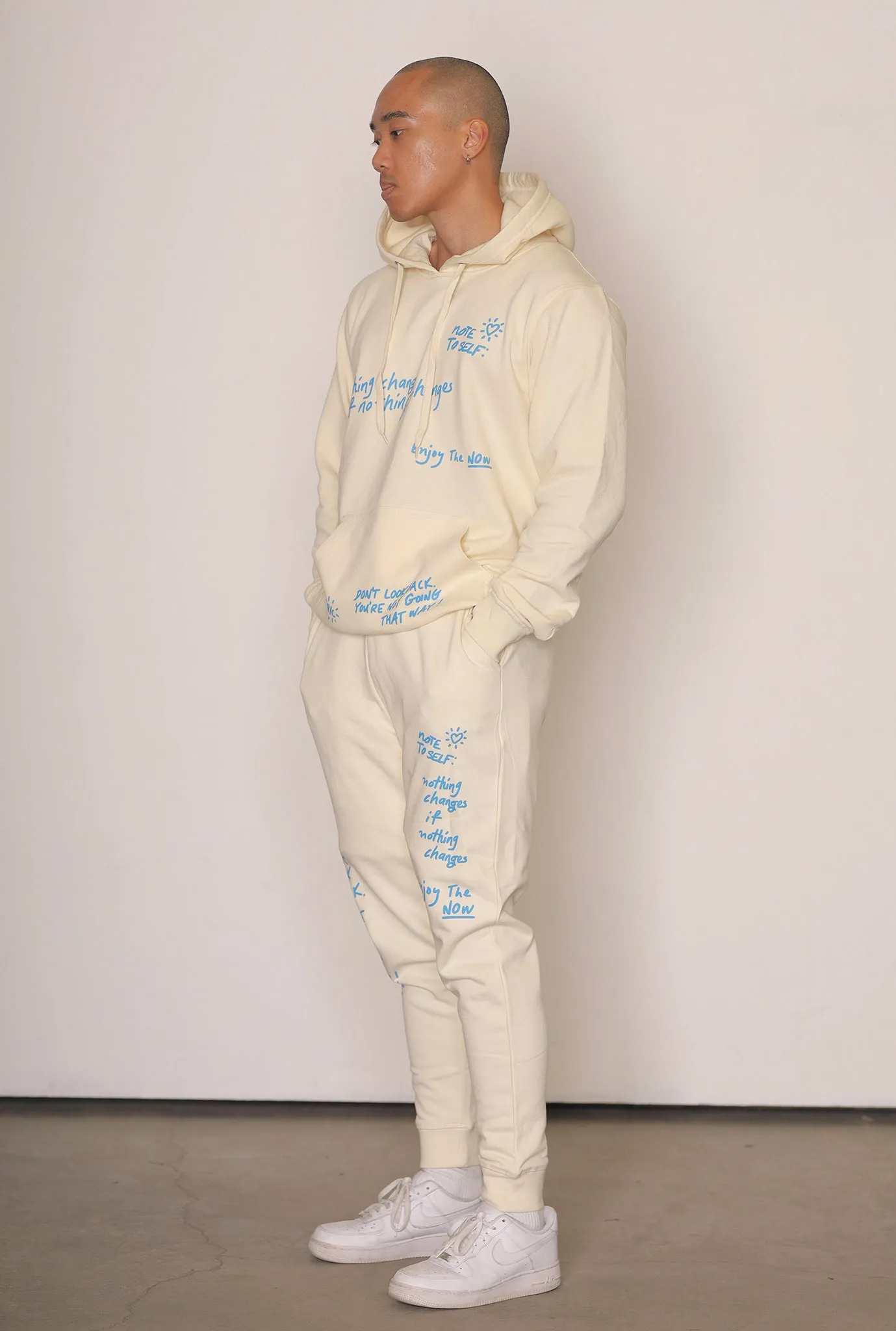 Note to Self Joggers - Ivory sold by Peace-Collective product image thumbnail 4