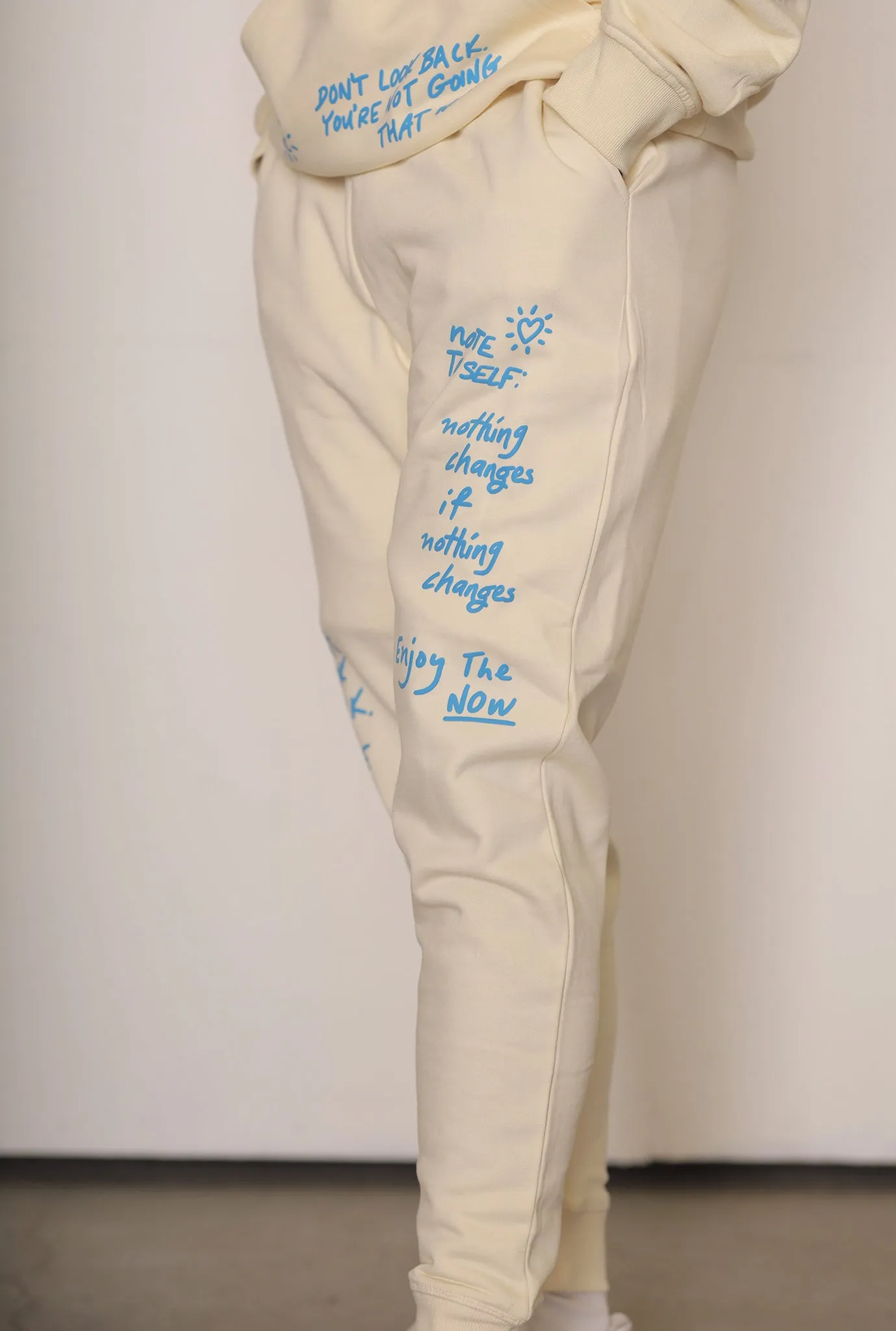 Note to Self Joggers - Ivory sold by Peace-Collective product image thumbnail 5