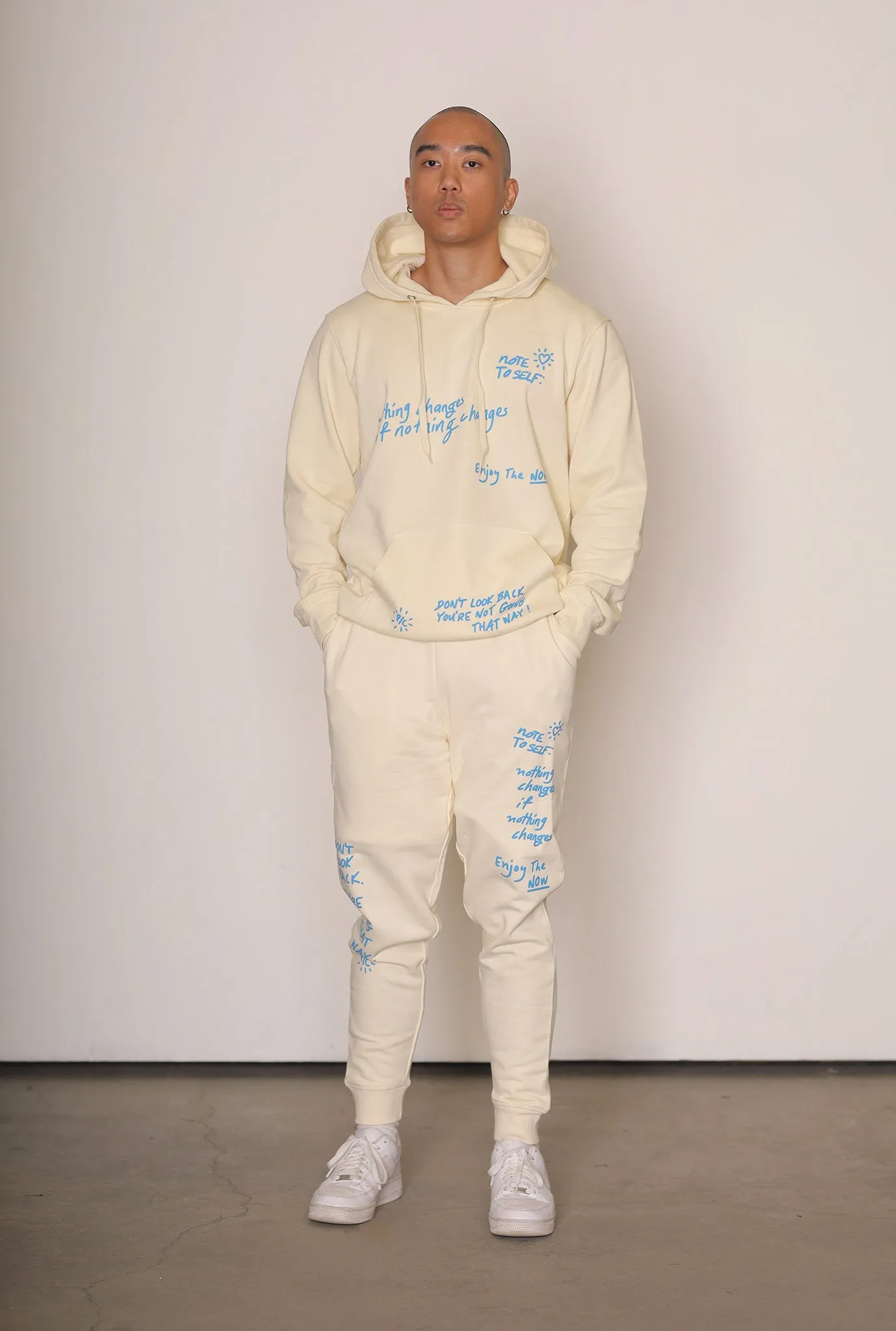 Note to Self Joggers - Ivory sold by Peace-Collective product image thumbnail 3