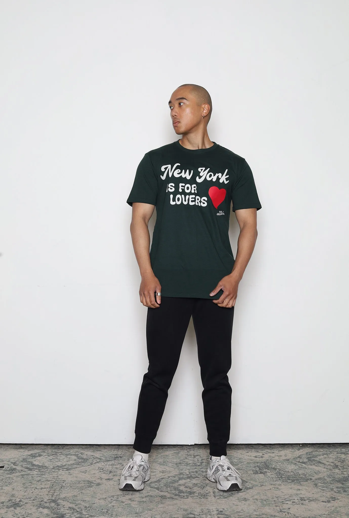 New York is for Lovers T-Shirt - Pine Green sold by Peace-Collective product image thumbnail 5