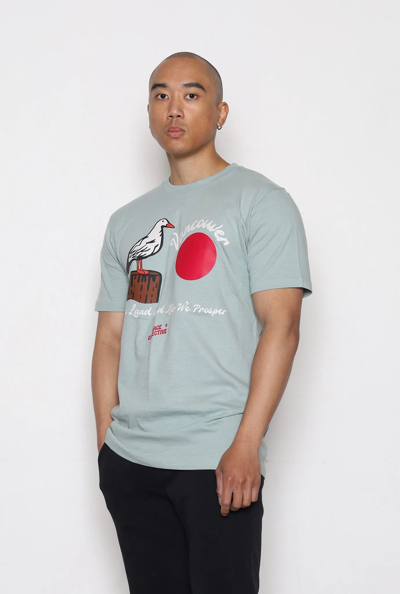 Vancouver Seagull T-Shirt - Blue sold by Peace-Collective product image thumbnail 3