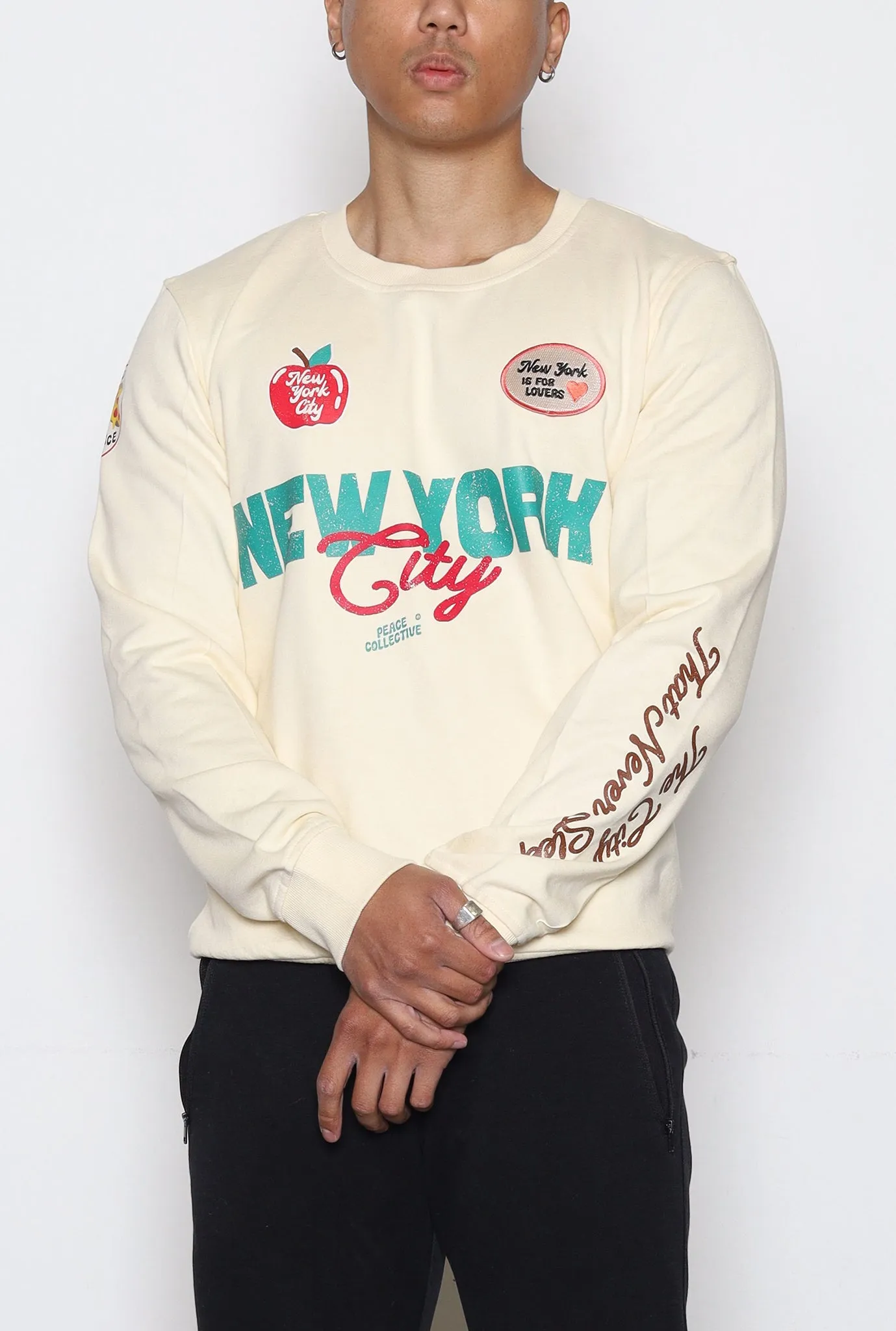 New York City Patch Crewneck - Ivory sold by Peace-Collective product image thumbnail 2