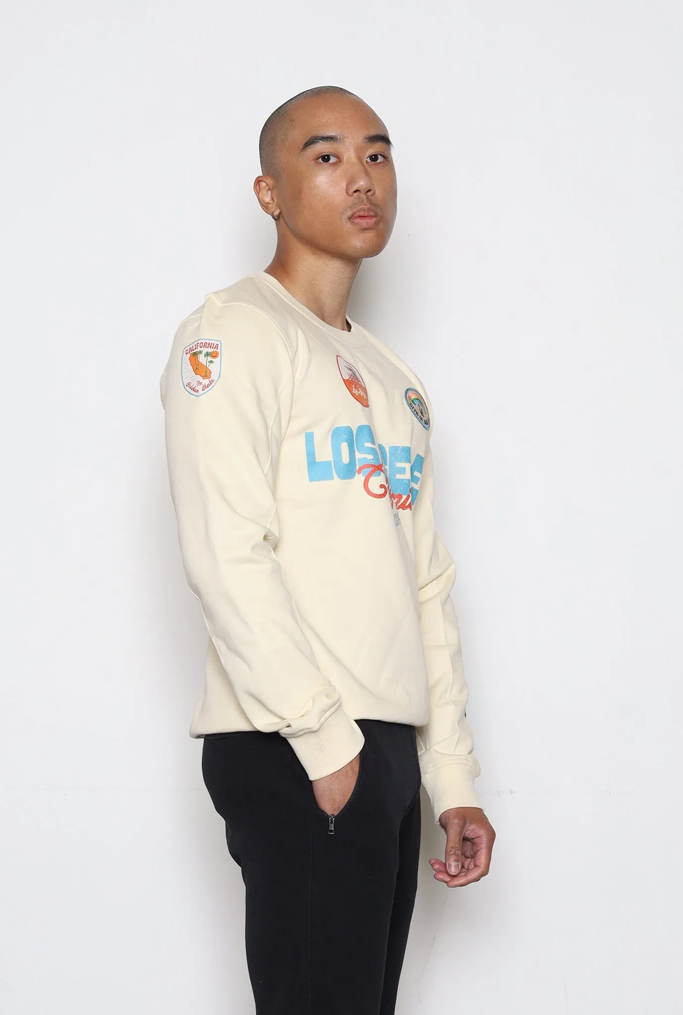 Los Angeles California Patch Crewneck - Ivory sold by Peace-Collective product image thumbnail 4