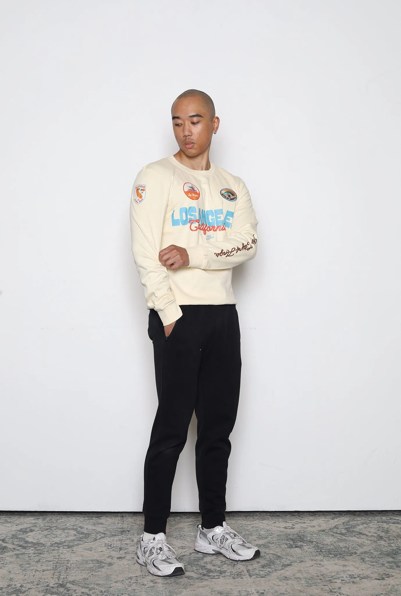 Los Angeles California Patch Crewneck - Ivory sold by Peace-Collective product image thumbnail 5