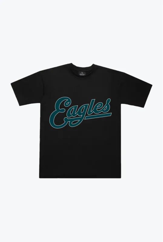 Philadelphia Eagles Heavyweight T-Shirt - Black sold by Peace-Collective