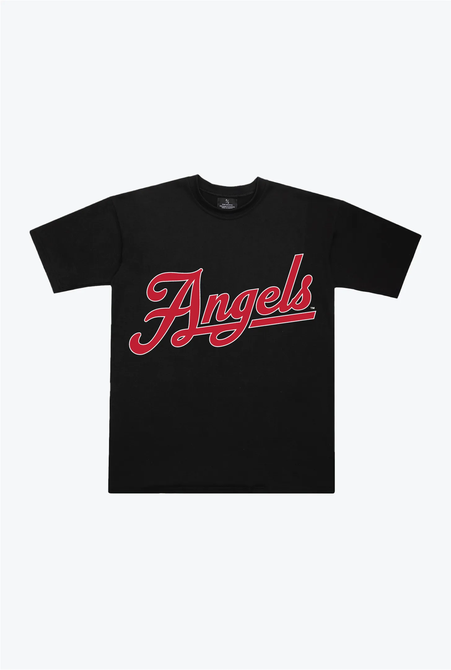 Los Angeles Angels Heavyweight T-Shirt - Black sold by Peace-Collective