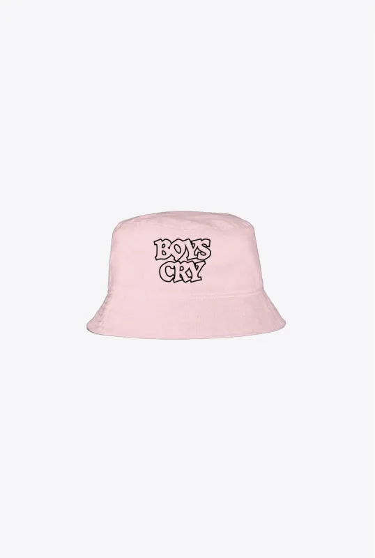 Boys Cry Bucket Hat - Pink sold by Peace-Collective