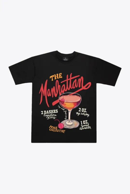 Manhattan Premium T-Shirt - Black sold by Peace-Collective