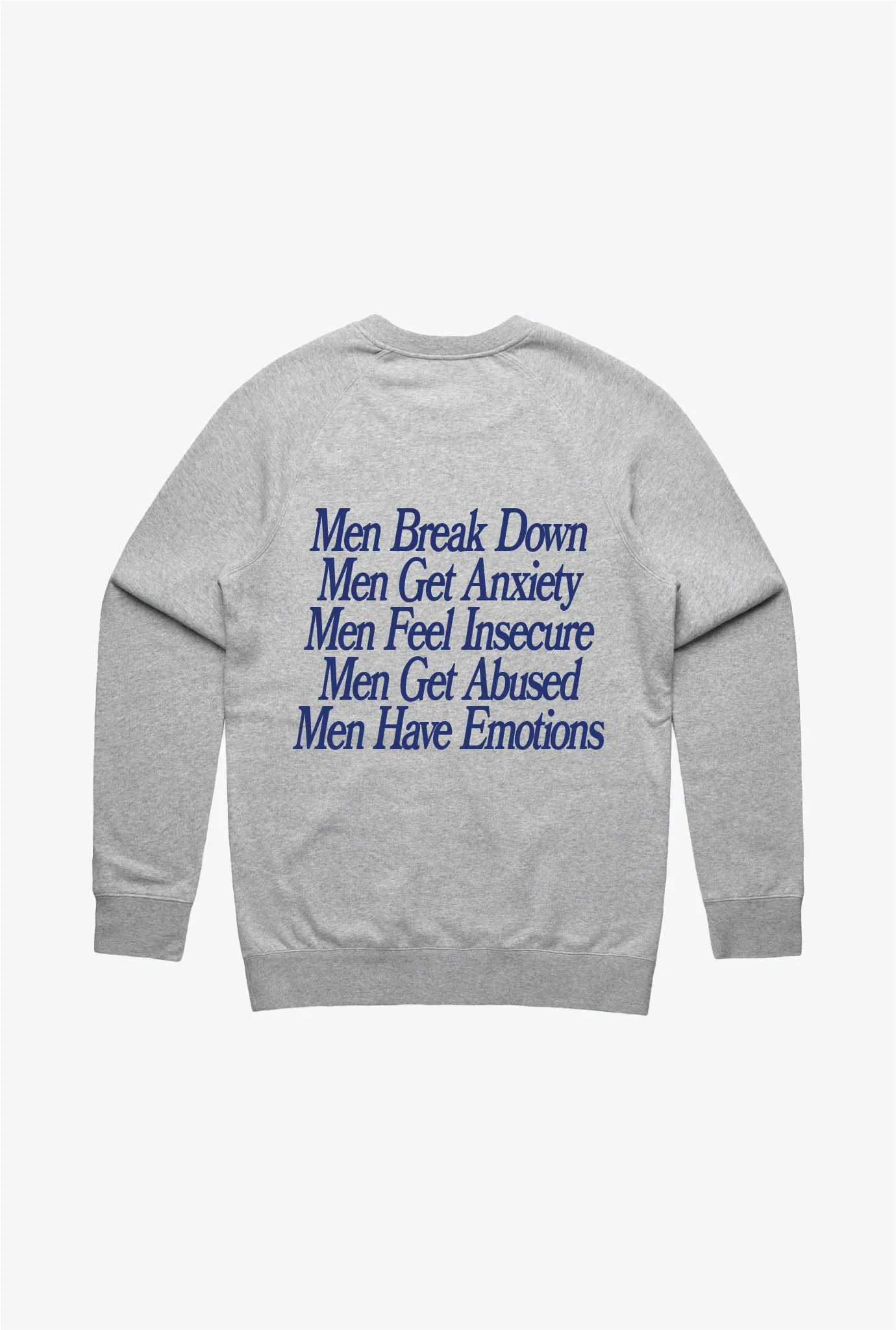 Men's Mental Health Heavyweight Crewneck - Grey sold by Peace-Collective product image thumbnail 2