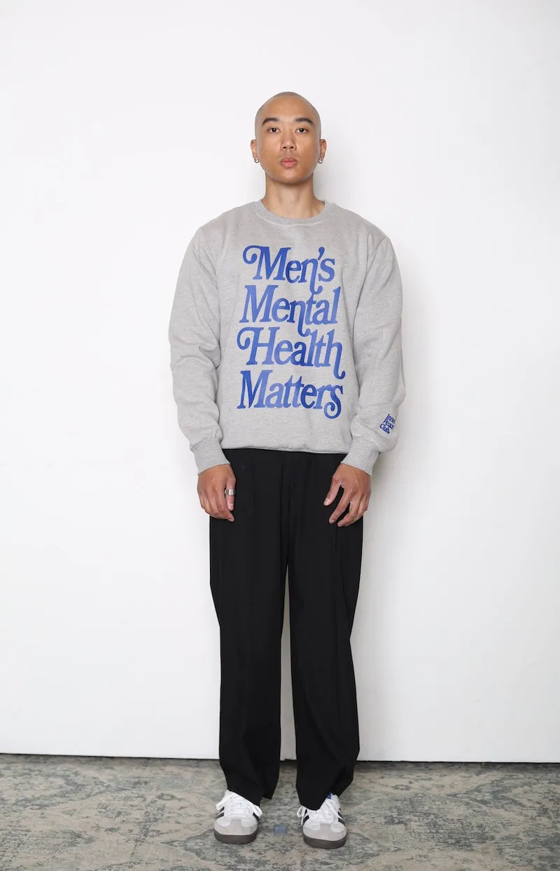 Men's Mental Health Heavyweight Crewneck - Grey sold by Peace-Collective product image thumbnail 3