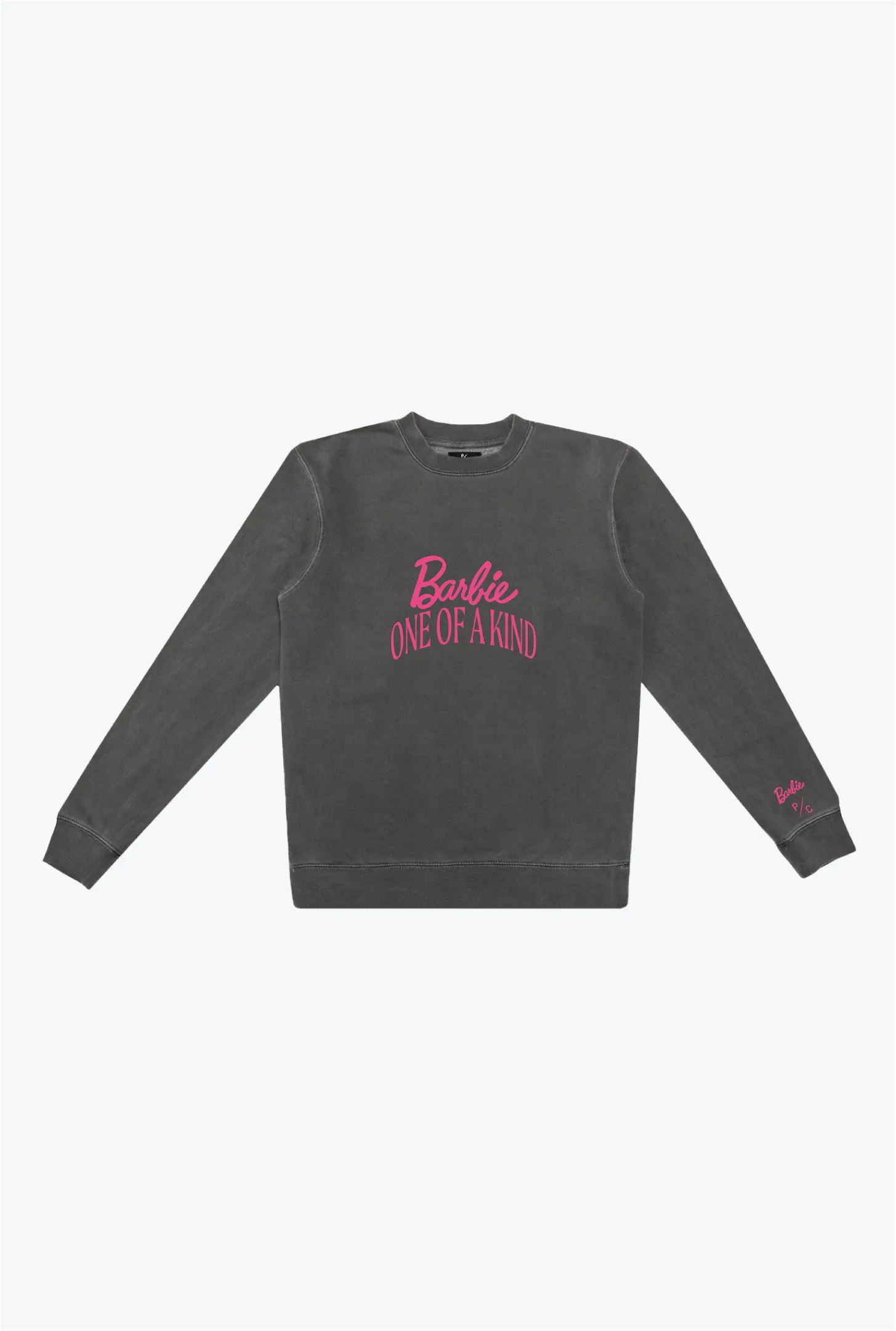 Barbie One Of A Kind Pigment Dye Crewneck - Black sold by Peace-Collective