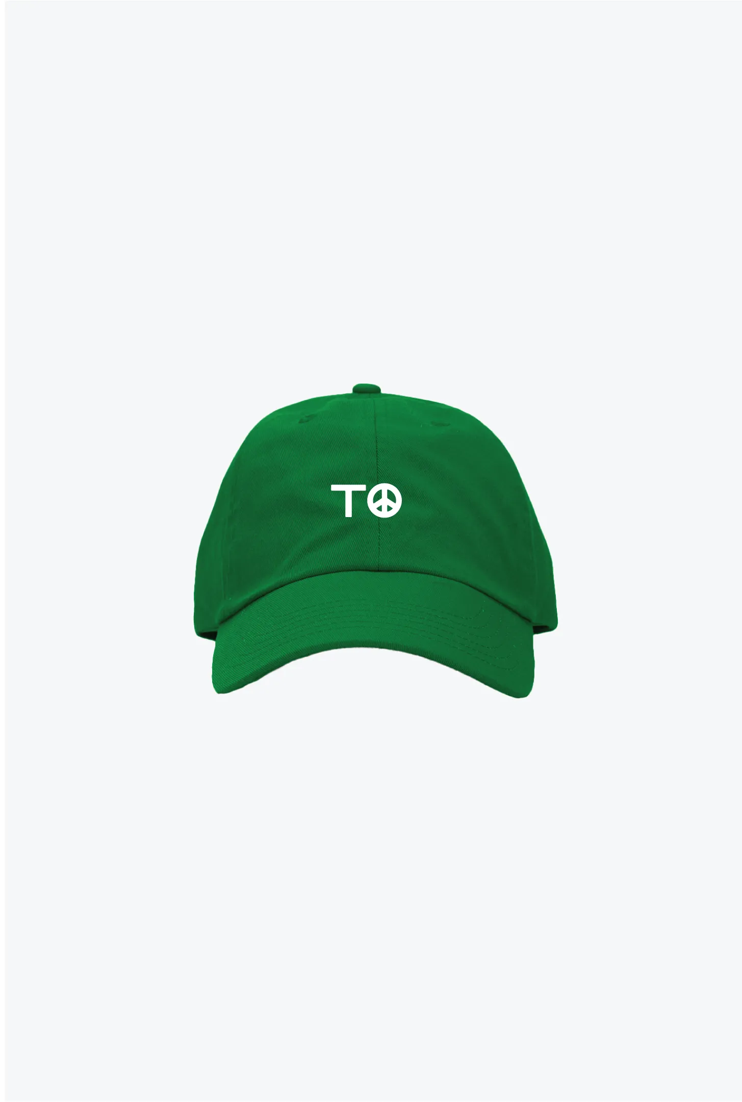 "TO" Peace Sign Dad Cap - Kelly Green sold by Peace-Collective