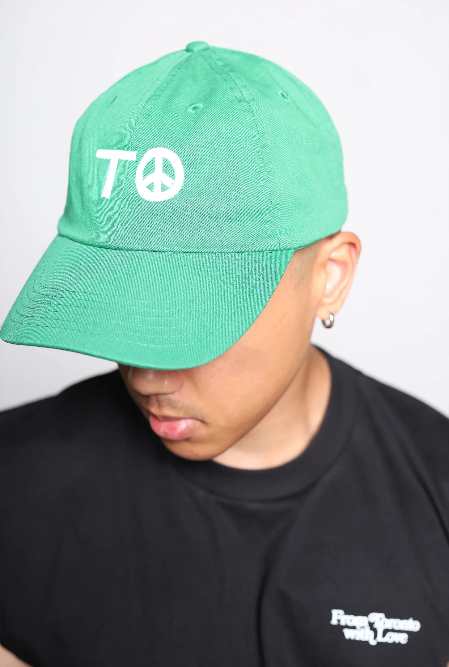 "TO" Peace Sign Dad Cap - Kelly Green sold by Peace-Collective product image thumbnail 3