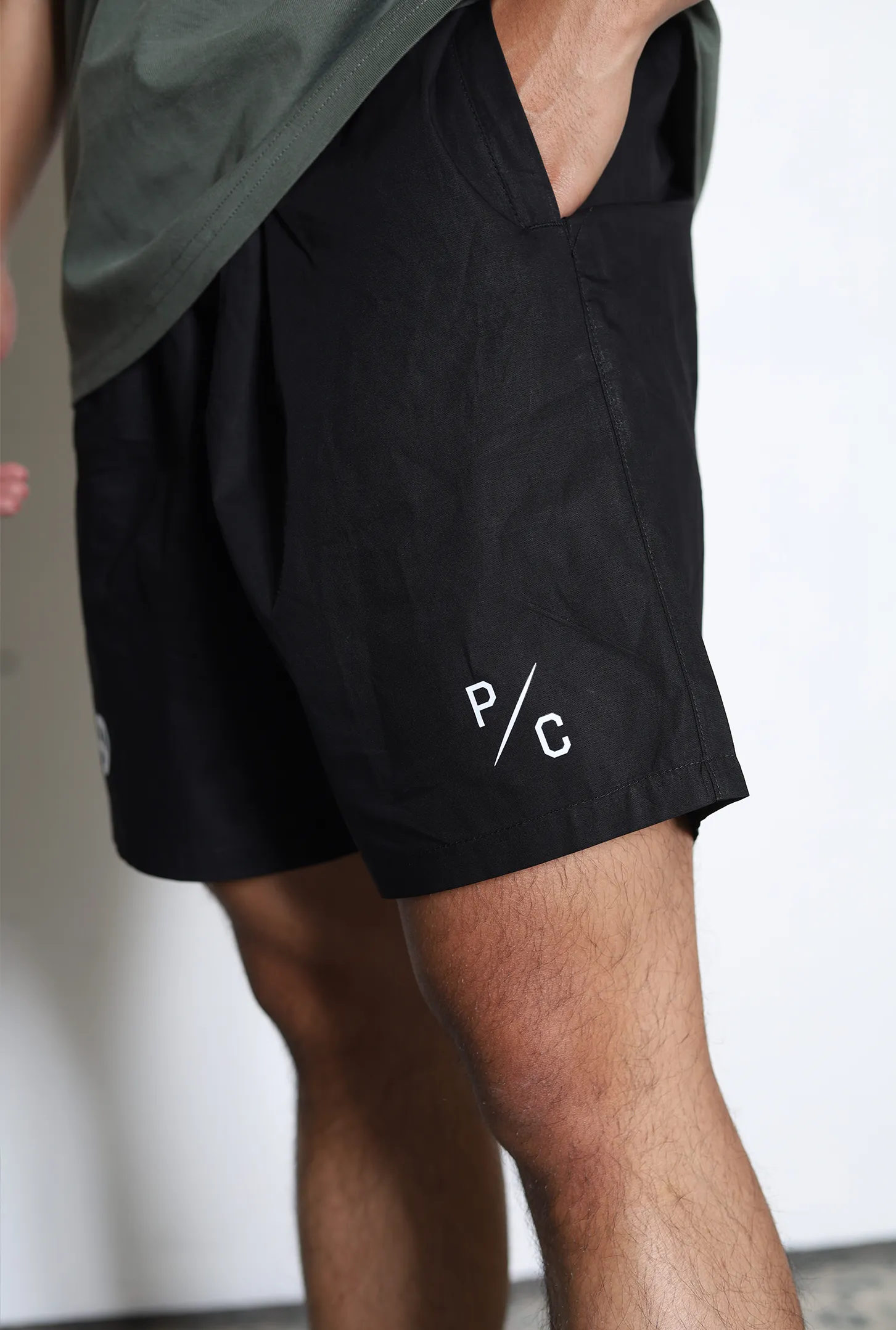 "TO" Peace Sign Board Shorts - Black sold by Peace-Collective product image thumbnail 4