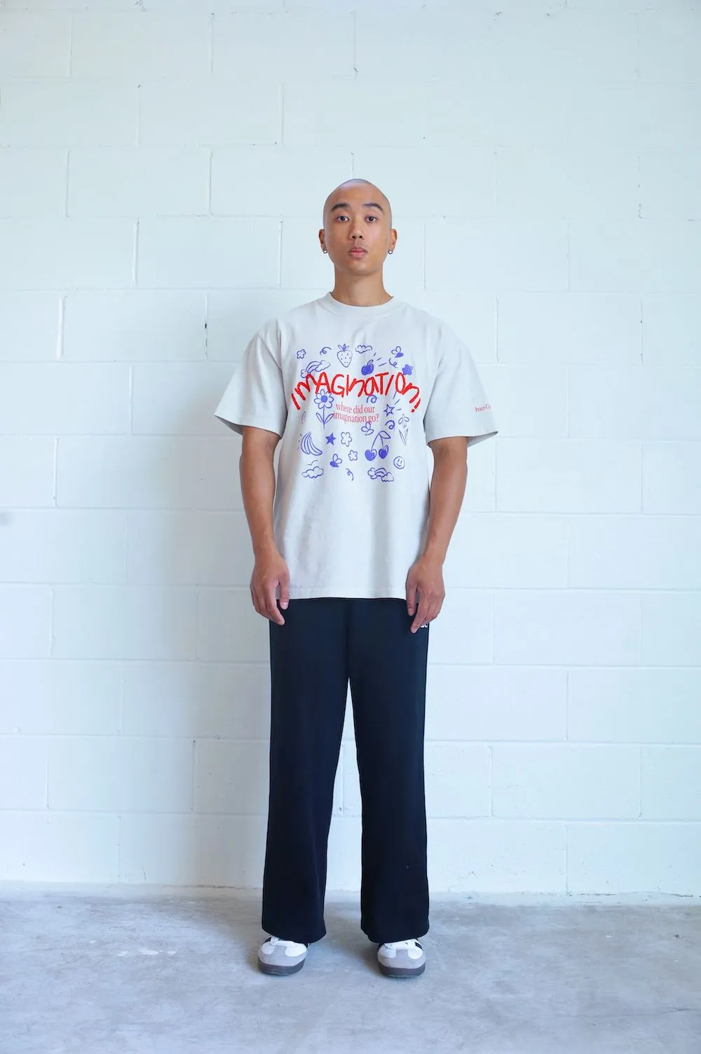 Where Did Our Imagination Go? Heavyweight T-Shirt - Lunar Rock sold by Peace-Collective product image thumbnail 2