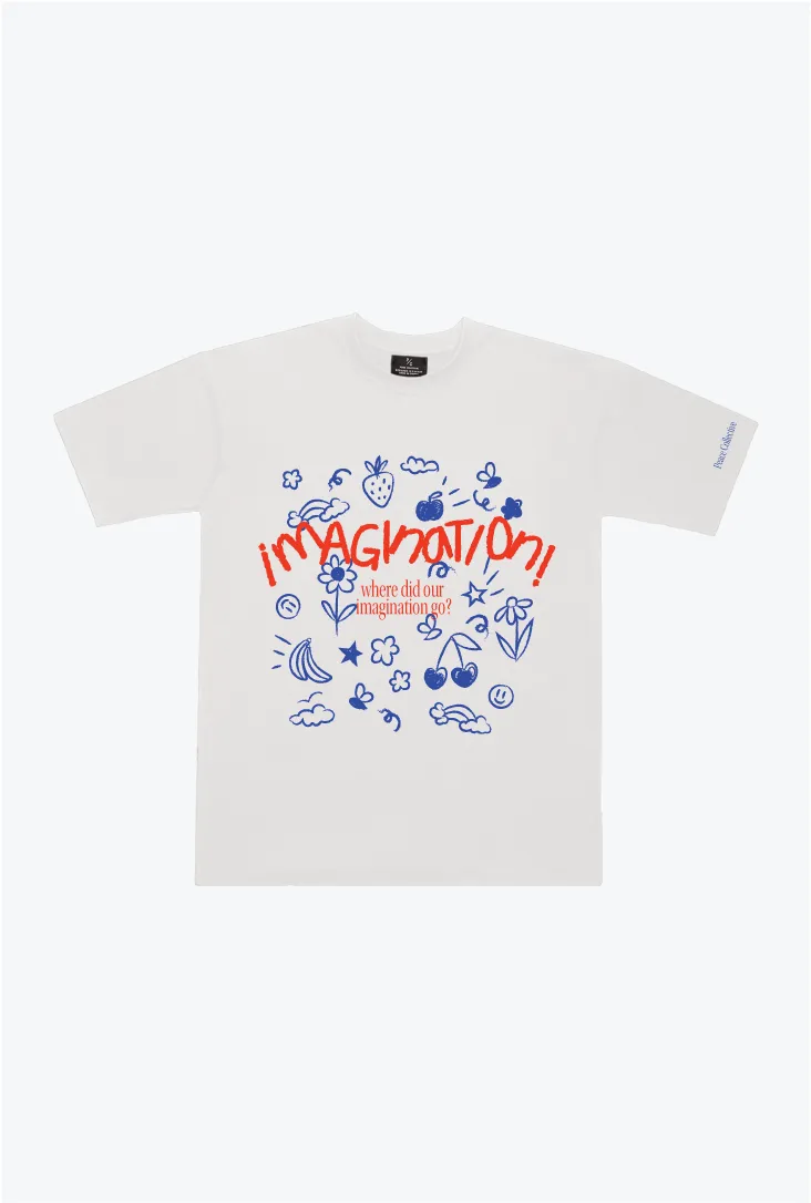 Where Did Our Imagination Go? Heavyweight T-Shirt - Lunar Rock sold by Peace-Collective