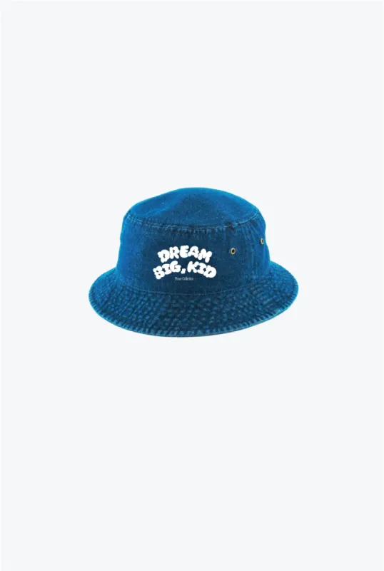 Dream Big, Kid Bucket Hat - Denim sold by Peace-Collective
